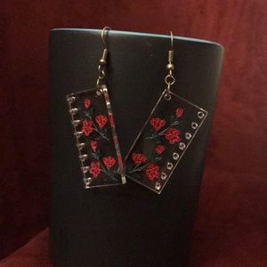 Acrylic drop earrings